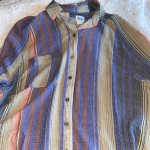 URBAN OUTFITTERS ‘BDG’ STRIPED BUTTON UP, SIZE SMALL, NEVER WORN